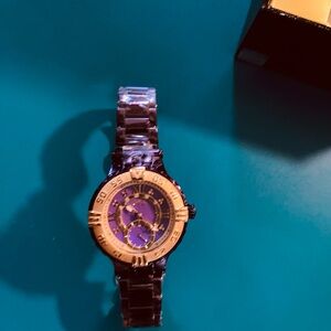 Invicta Black and Gold Watch with Box